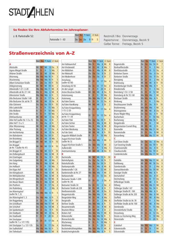 Abfuhrkalender 2026-2